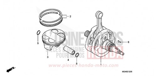 VILEBREQUIN/PISTON CRF450RC de 2012